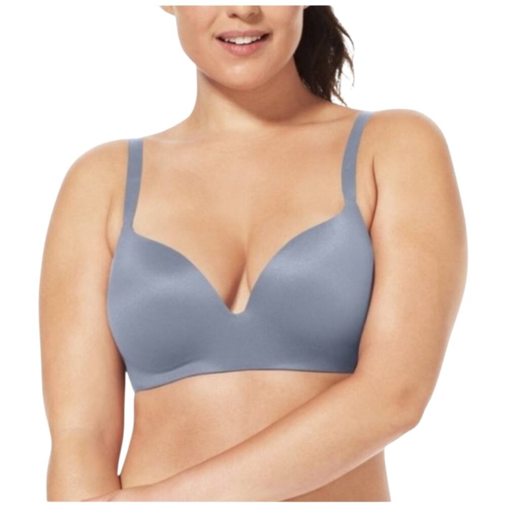 Tommy John Second Skin Lightly Lined Demi Bra 38D Wireless Slate Flint Comfort